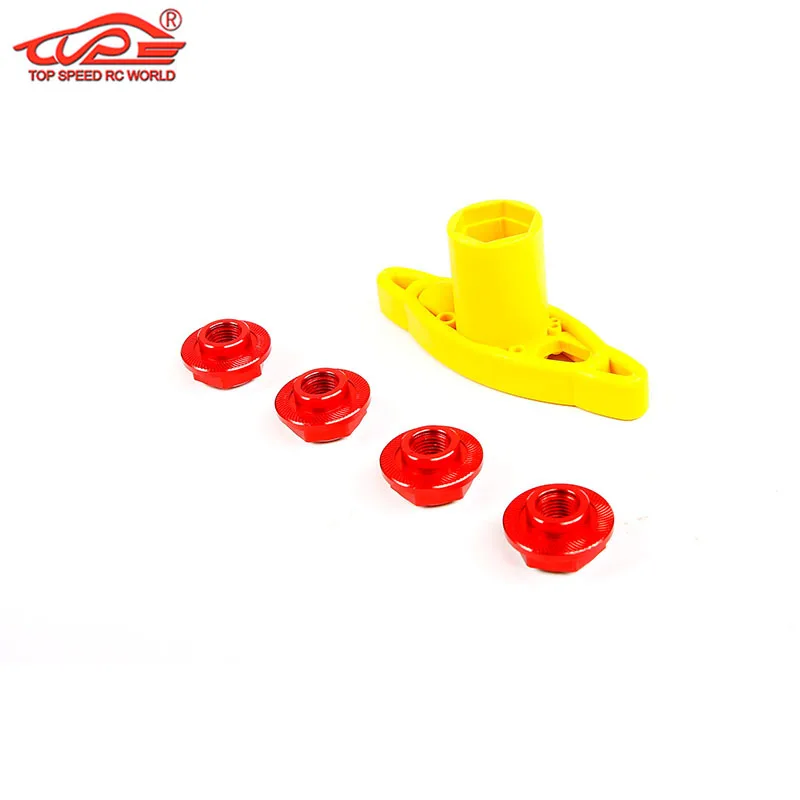 Tire Nut Kit with Wheel Wrench for 1/5 SCALE TRAXXAS X MAXX XMAXX 6S 8S Losi 5ive T Rc Car