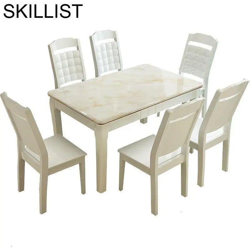 

Masa Sandalye Dinning Tisch A Manger Moderne Tavolo Eettafel Comedor Set Wooden Tablo Desk De Jantar Mesa Dining Room Table