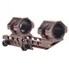 Tan One Piece Picatinny Scope Mounts 25.4mm/30mm Double Rings Hunting Scope Adapter 20mm Weaver Picatinny Rail With Bubble Level ► Photo 3/6