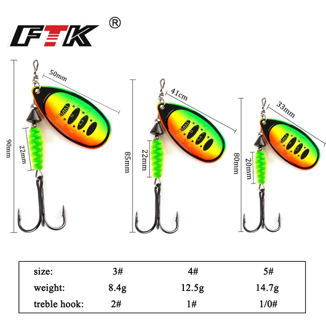 Joppsversatile Spinner Bait 8.4g-14.7g With Treble Hook For Multi