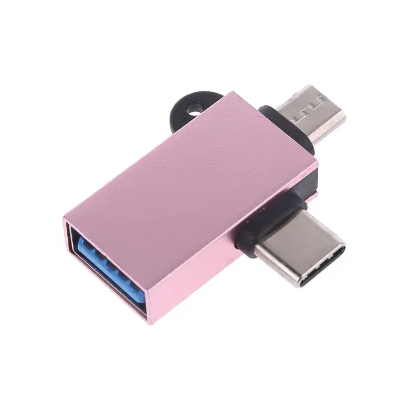 2 в 1 USB 3,0 мама к Micro USB и type C OTG адаптер конвертер для Android Google Nexus samsung Galaxy Note устройств