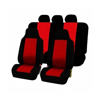 9PcsSet Red DKCEIS Авто Стайлинг, аксессуары для интерьера: чехол для сидения автомобиля Универсальный полиэстер автомобиль спереди на заднем сиденье наволочки защитная пленка 9 шт./компл - Название цвета: 9PcsSet Red