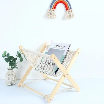 

Decorative Magazines and Books Holder Handmade Woven Rustic Home Room Decor