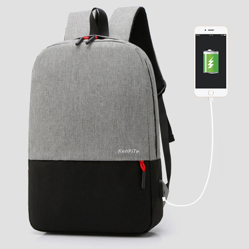 Мужской рюкзак с USB-интерфейсом и защитой от кражи дорожный водонепроницаемый