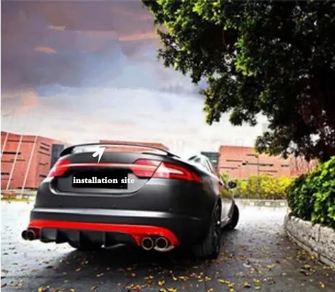 Углеродное волокно заднего крыло багажника выступ Спойлеры для Jaguar XF 2009 2010 2011 2012 2013