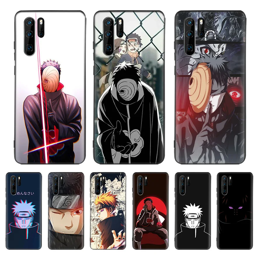 

Naruto Uchiha Obito Pain Case For Huawei P40 P30 P20 P10 Mate 30 20 10 Pro Lite P Smart Plus + Z Cover Phone Shell Coque