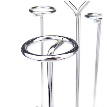 

Metal /Glass Cup Rack Water Mug Draining Drying Organizer Drain Holder Stand UK