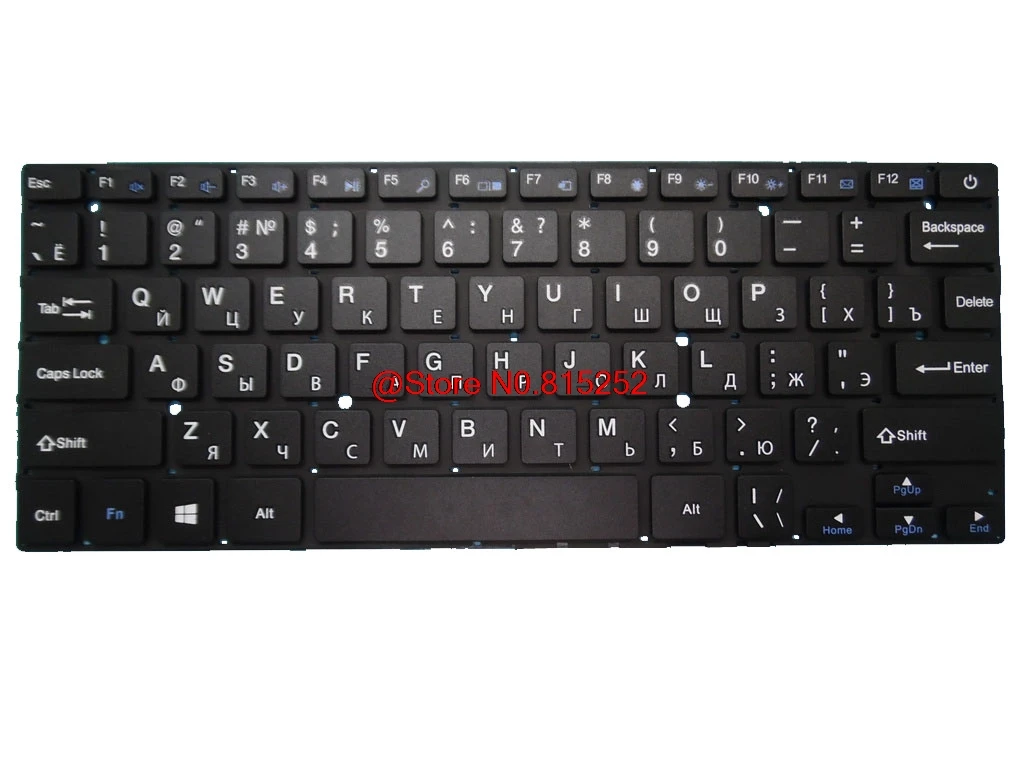Клавиатура для ноутбука Bravis NB131 NB133 13,3 без рамки черный Русский RU