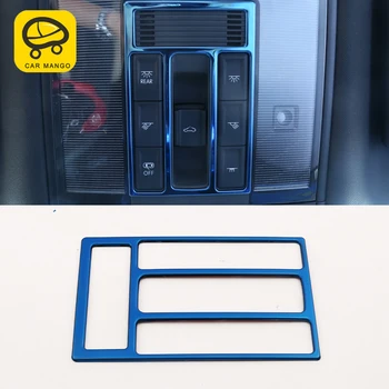 

CARMANGO For VW Volkswagen Arteon 2019 Car Front Reading Light Lamp Panel Cover Trim Frame Sticker Chrome Interior Accessories