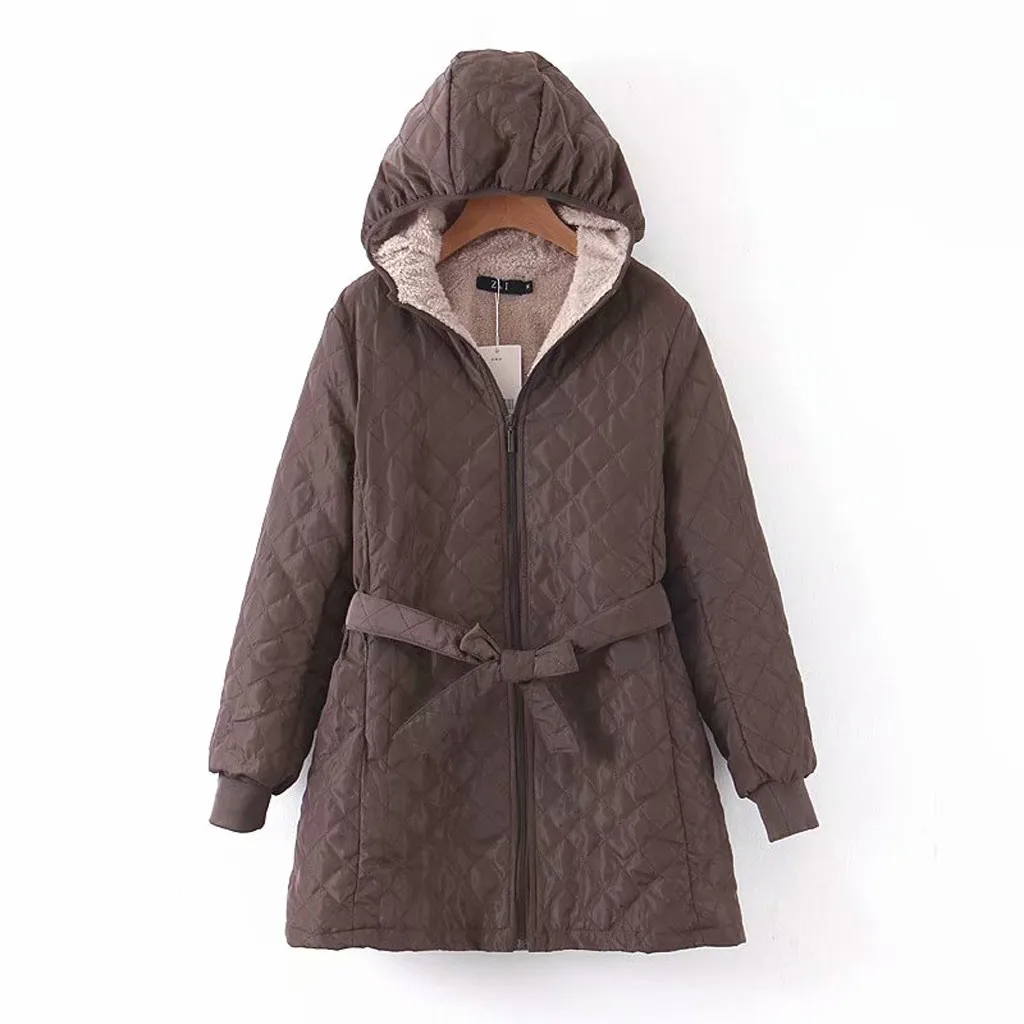 5 Colors Winter Warm Women Black Hooded Faux Fur Coat Jacket Fashion Army Green Slim Liner Cotton Coat Dropshipping Coats#J30