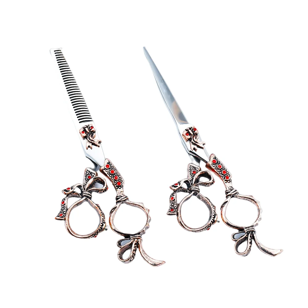 

6 Inch Japan 440C Stainless Steel Hair Thinning Cutting Salon Hairdressing Scissors Tijeras Peluqueria