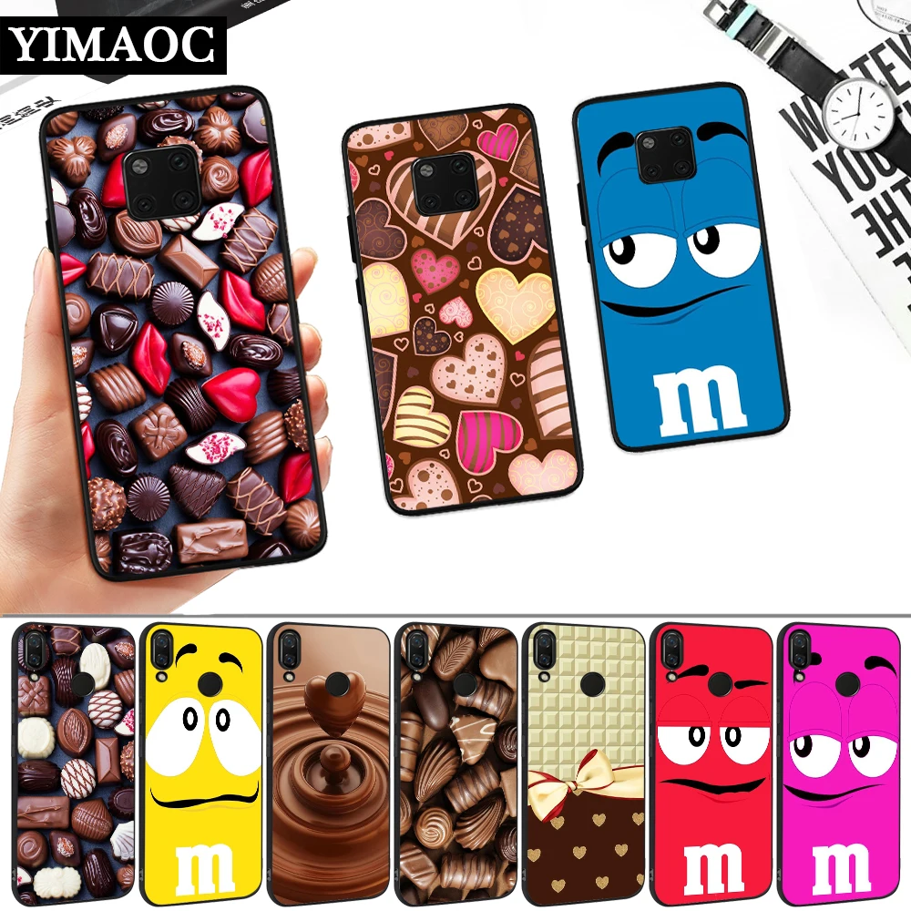 chocolates design Silicone Soft Case for Huawei Mate 10 20 30 Lite Pro 2 2i 3 3i 4 5i Y5 Y6 Y7 Y9 |