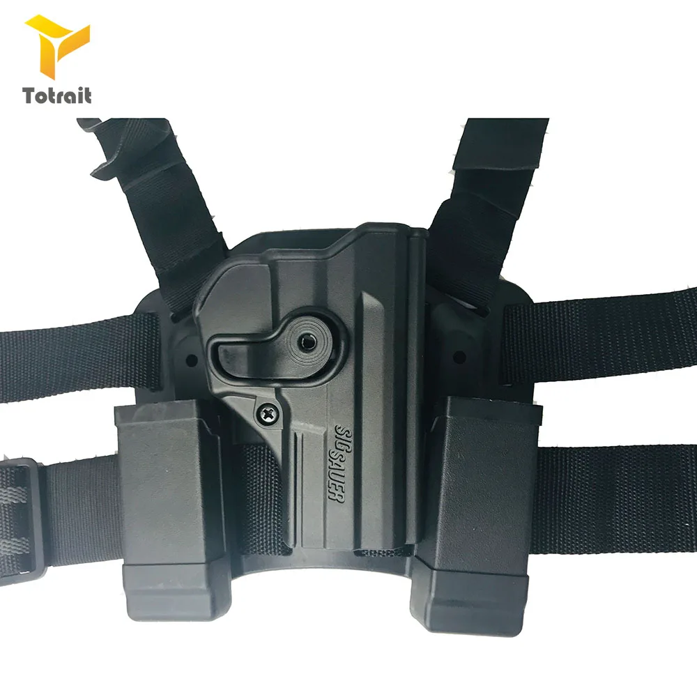 

TOtrait Tactical Hunting CQC Sig P2022 Airsoft Pistol Holster Gun Belt Holster Military Combat Quick Drop Thigh Leg Accessories