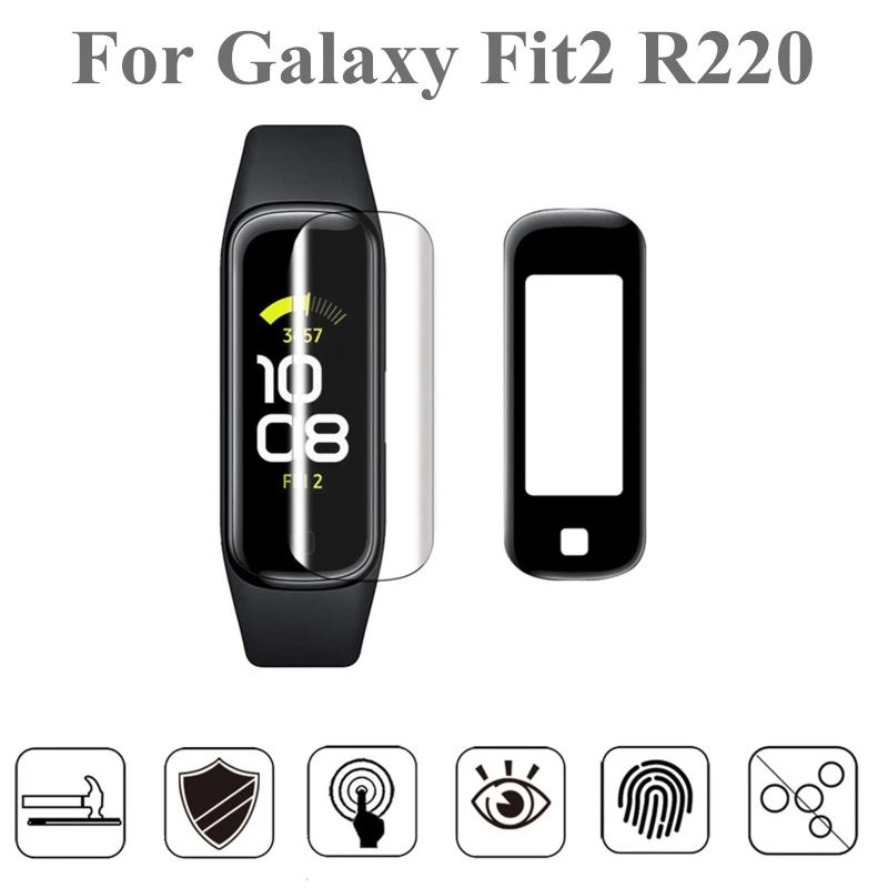 

3Pcs Soft TPU Clear Smartband Protective Film For Samsung-Galaxy Fit 2 SM-R220 Smart Wristband Fit2 R220 Screen Protector Cover