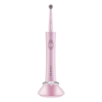 

Electric Toothbrush Ultrasonic Rechargeable Rotating Toothbrush Oral Tooth Cleaning Tool with Replacement Toothbrush Head(Pink)