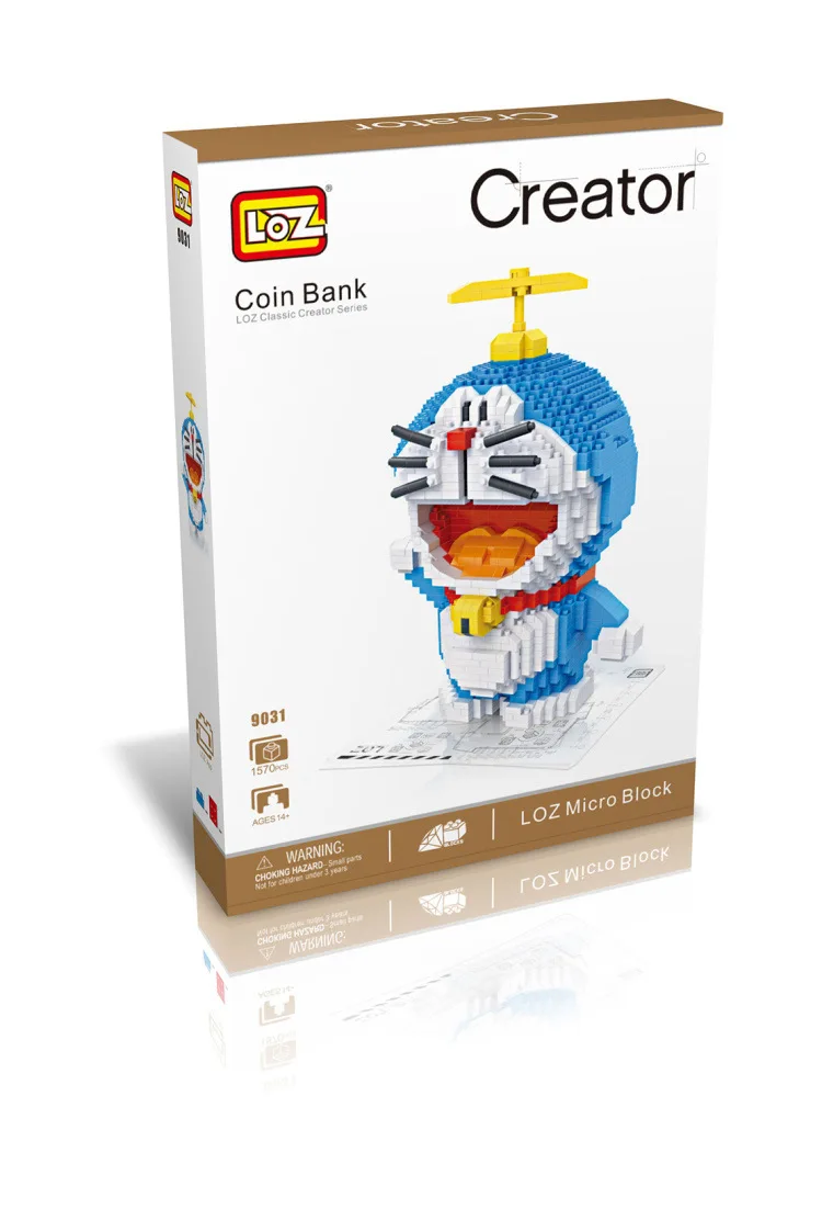 

New Products Listed LOZ 9031 Doraemon Savings Bank Building Blocks LOZ Coin Bank Blocks