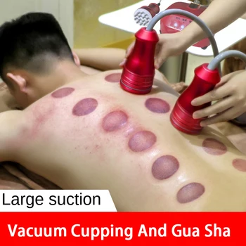 

Physiotherapy Vacuum Cupping Meridian Dredge Vacuum Cans Suction Jars Body Relax Electric Guasha Machine Back Scraping Device