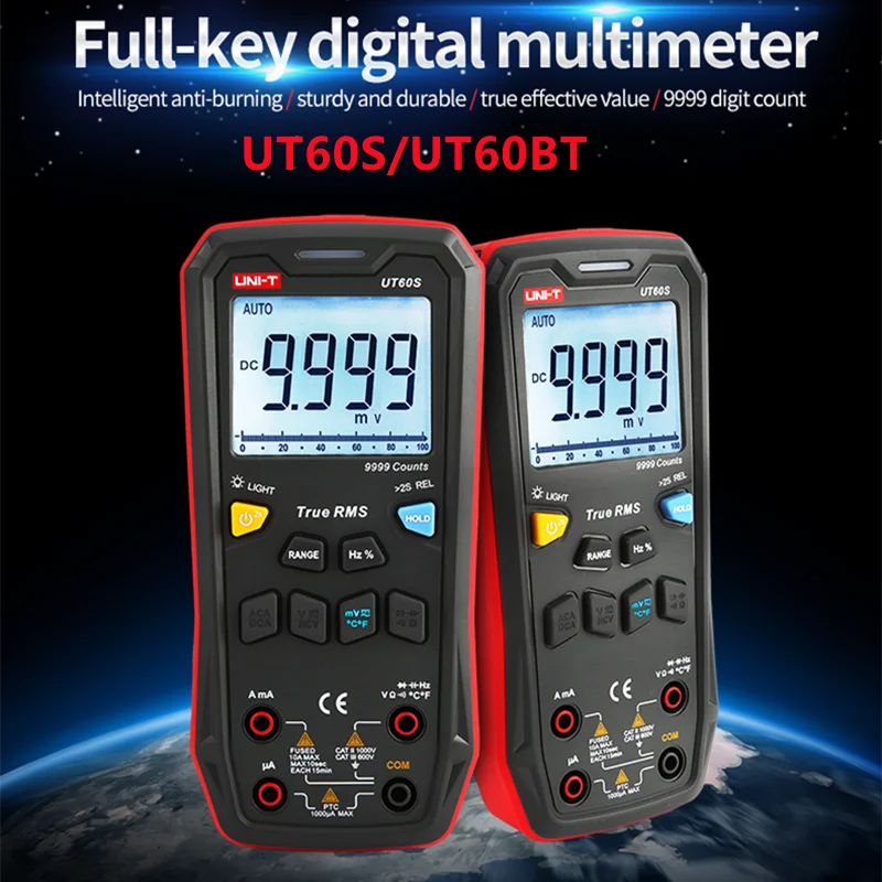 Uni-t Ut60s Bluetooth Digital Multimeter Ncv Ut60bt Non-contact ...