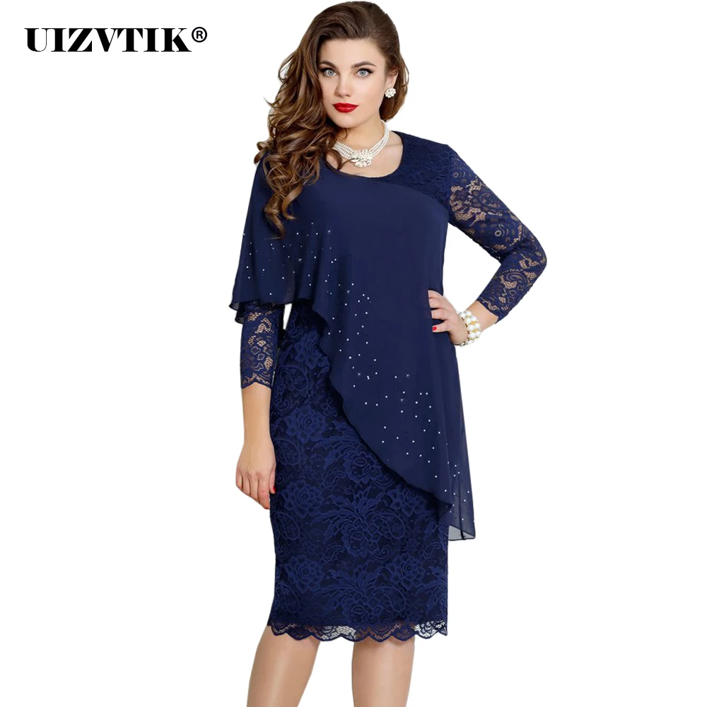 Летнее женское платье 2019 повседневное размера плюс обтягивающее Осеннее офисное