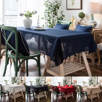 

Table Cloth Lace Napkin Rectangular for 4 Seater Wedding Table Decoration for Parties Tea Table Cloth for Home Fabric 5 Colors