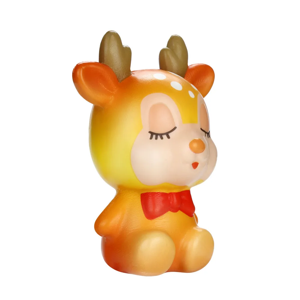 Squishies Kawaii Рождественский олень медленно поднимающийся крем ароматизированный стресс облегчение мягкая игрушка декомпрессия мягкое антистресс смешная игрушка подарок