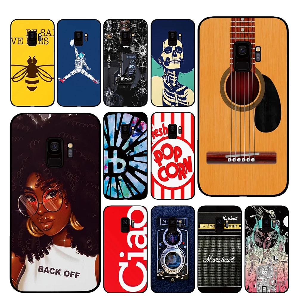 

black retro camera ciao For Samsung Galaxy S10 S10E S8 Plus S6 S7 Edge S9 S10e Plus Note 8 9 Phone cases