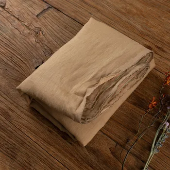 

High quality flax fabric Malt color tissu Summer thin dress robe Clothes patchwork