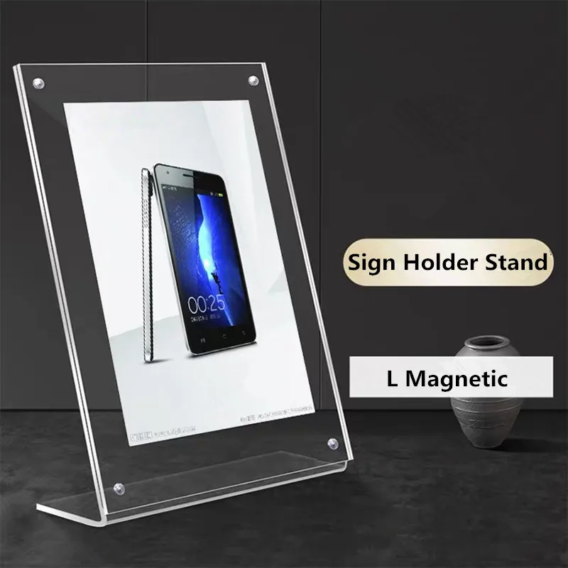 3 Pieces A4 Magnetic Acrylic Sign Holder Display Stand - 8.5 x 11 Inches Ad Frames Table Plastic Brochure Menu Holder 3 pieces a4 magnetic acrylic sign holder display stand 8 5 x 11 inches ad frames table plastic brochure menu holder