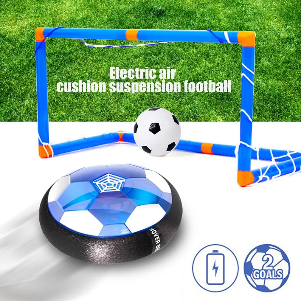 

New Hot LED Light Flashing Air Power Soccer Ball Disc Indoor Suspended Football Hovering Gliding Toys Collision Sports Toy