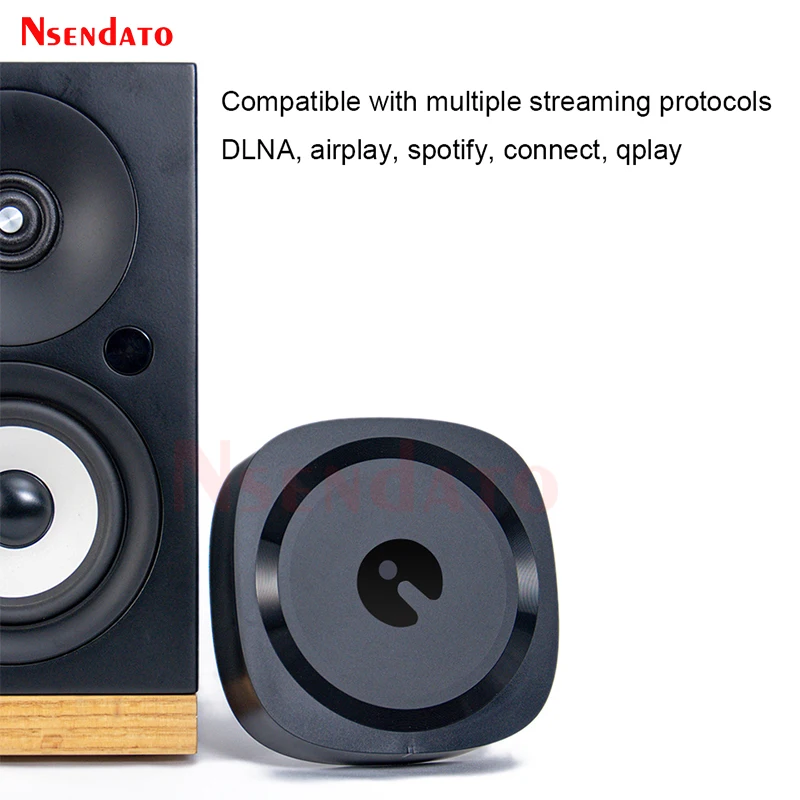 Audiocast AMP80 BT5.0 Wireless Multi Room Stereo Amplifier Receiver With Analog Coaxial Aux RJ45 For Spotify Airplay DLNA Tidal