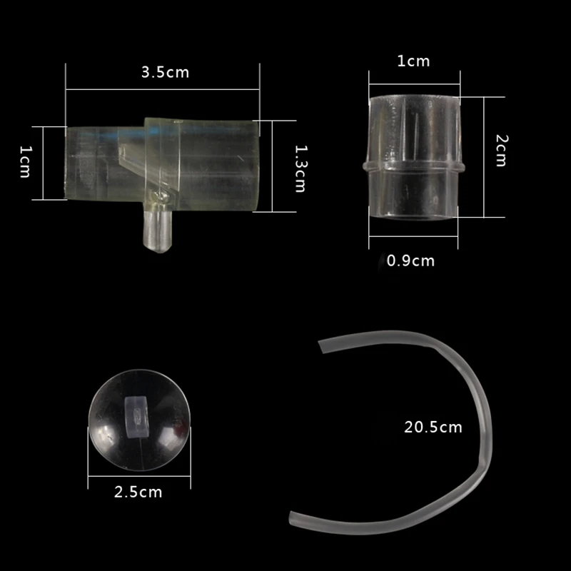 Аквариум воздушный насос кислородный фонтан воды аквариум Регулируемая трубка Замена 1x