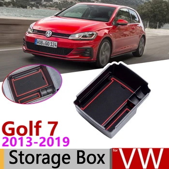 

for VW Golf 7 MK7 Volkswagen Golf7 2013~2019 of Armrest Box Storage Stowing Car Organizer Accessories 2014 2015 2016 2017 2018