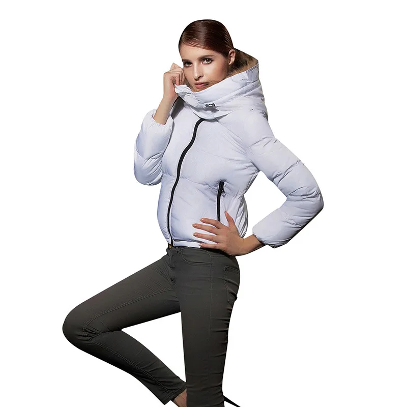 

2017 Winter Cotton-padded Clothes Women's Korean-style Short Coat Slim Fit Warm Cotton-padded Jacket with Fur Collar Slimming Ve