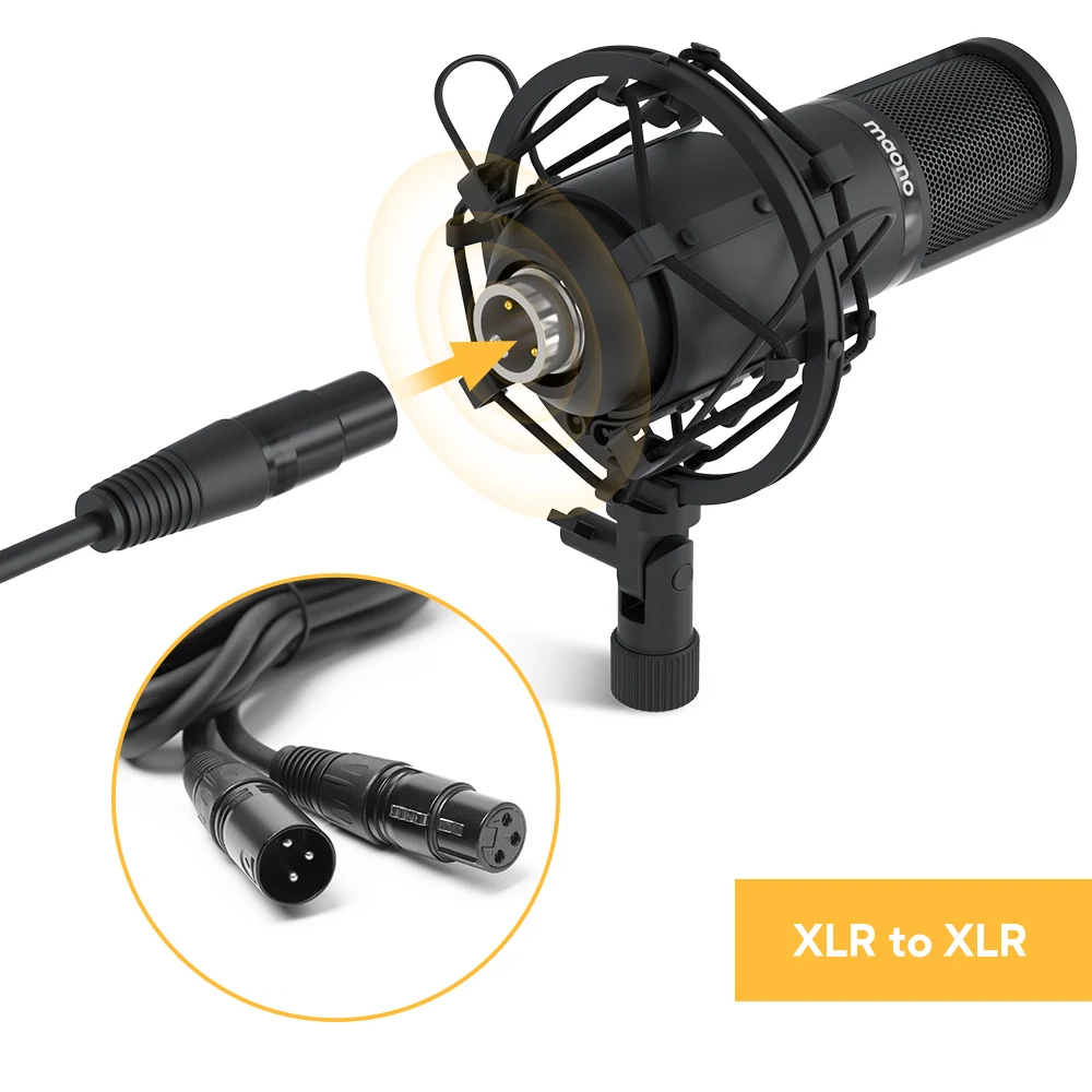Mic para Streaming de Voz sobre Casa-estúdio Maono Condensador Microfone Kit Profissional Cardióide Vocal Studio Gravação Pm320s Xlr - Image 4