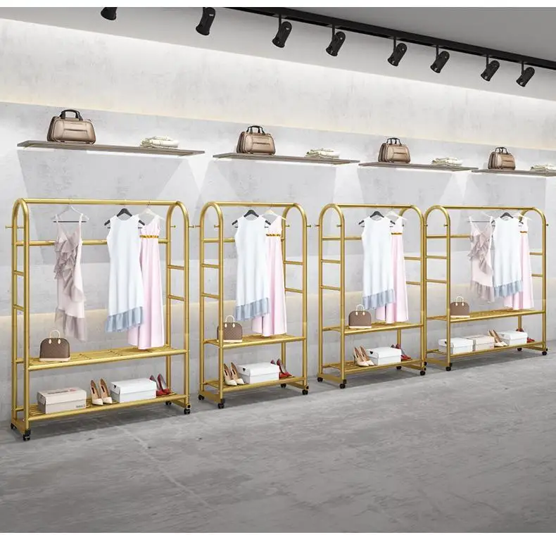 Clothes Rack Coat Rack Stand Floor Hanger Simple Clothing Rack Furniture Wardrobe Hat Stand Clothes Rack Stand Storage Shelves