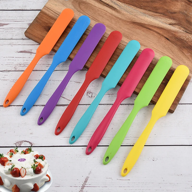 

Long Handle Food Grade Non Stick Butter Cooking Silicone Spatula Set Cookie Pastry Scraper Cake Baking Silicone Spatula