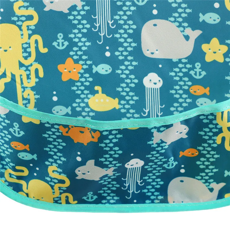 Baby saliva hood bib Baby Newborn Kid Infants Waterproof Stain Resistant Bib With Pocket Saliva Towel #3N08 (4)