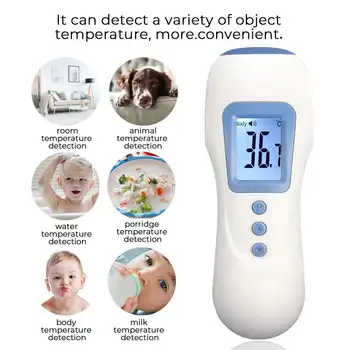 

Forehead Fever Medical Infrared Thermometer Baby Portable Non-contact child Handheld Body/Object Temperature Measure