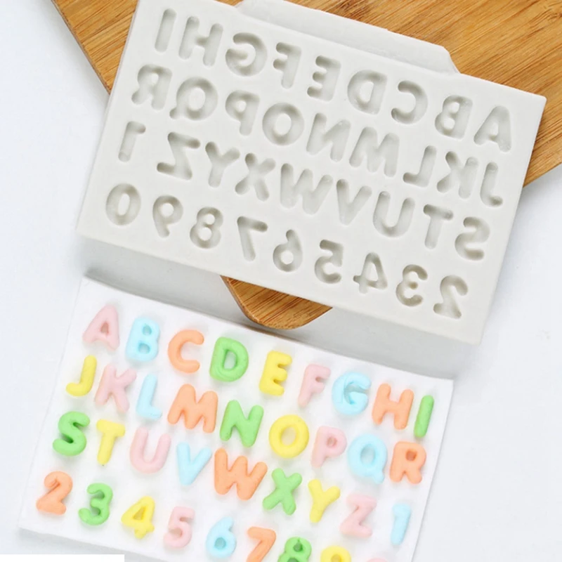 

Hot Sale 3D Diy Tool Silicone Letter Alphabet Cake Mold Fondant Mould Decor