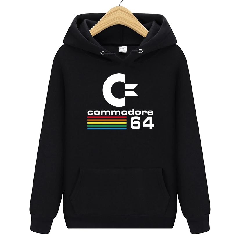 VLUCK Мужская толстовка C Commodore 64 печатных Хип Хоп Уличная Повседневная Harajuku хлопок