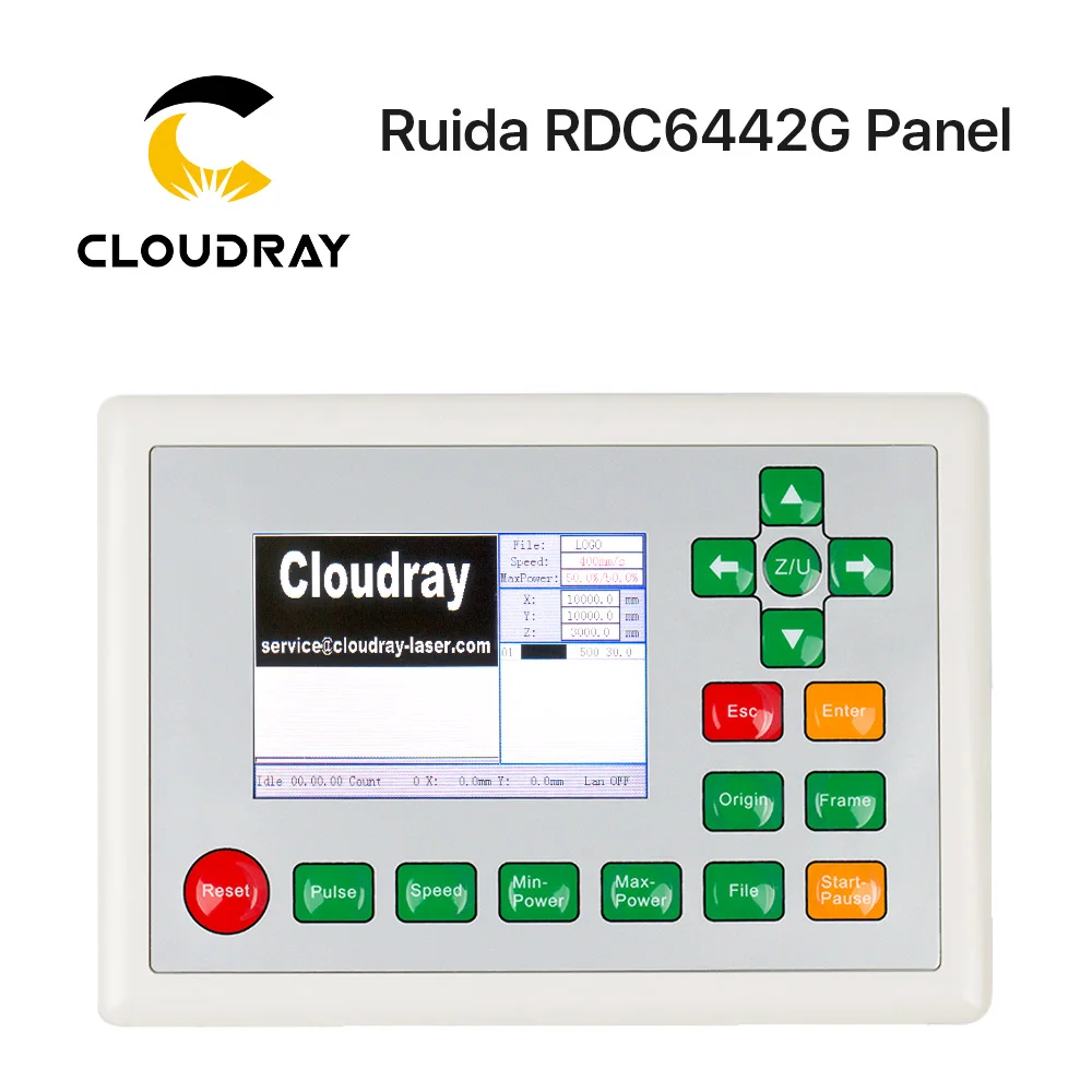 Cloudray CO2 Laser Controller Panel for Ruida RDC6445G RDC6442S RDLC320-A CNC Laser Cutting Machine Display Panel