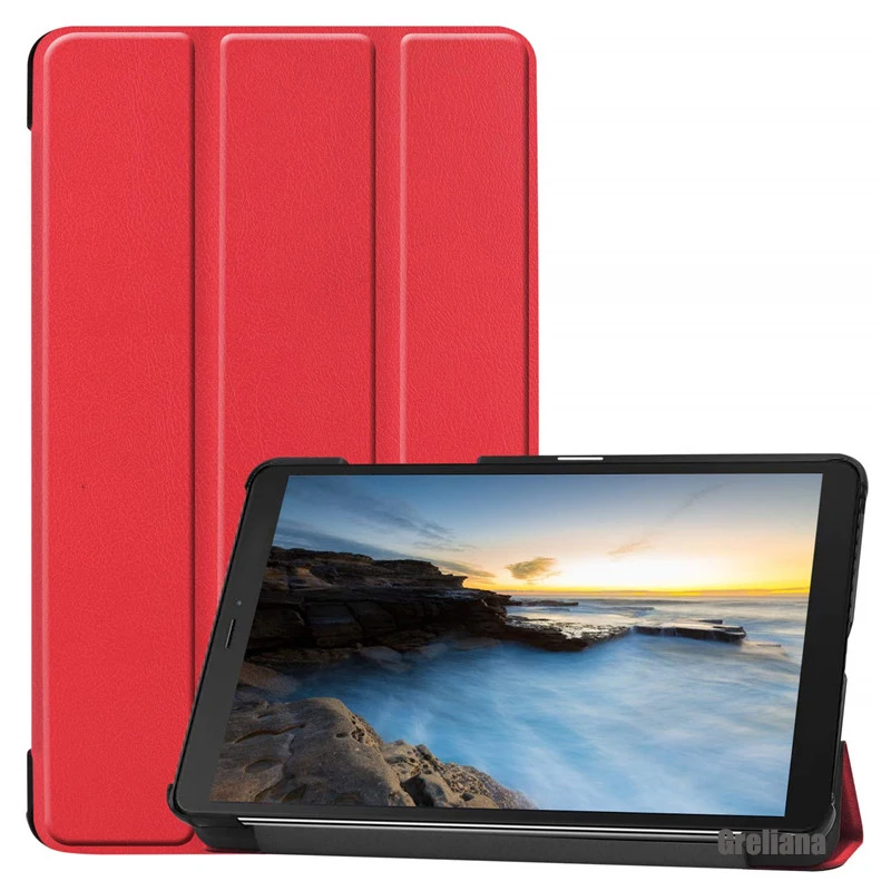 Чехол для samsung Galaxy Tab A 8 0 2019 Ультратонкий чехол из искусственной кожи Жесткий