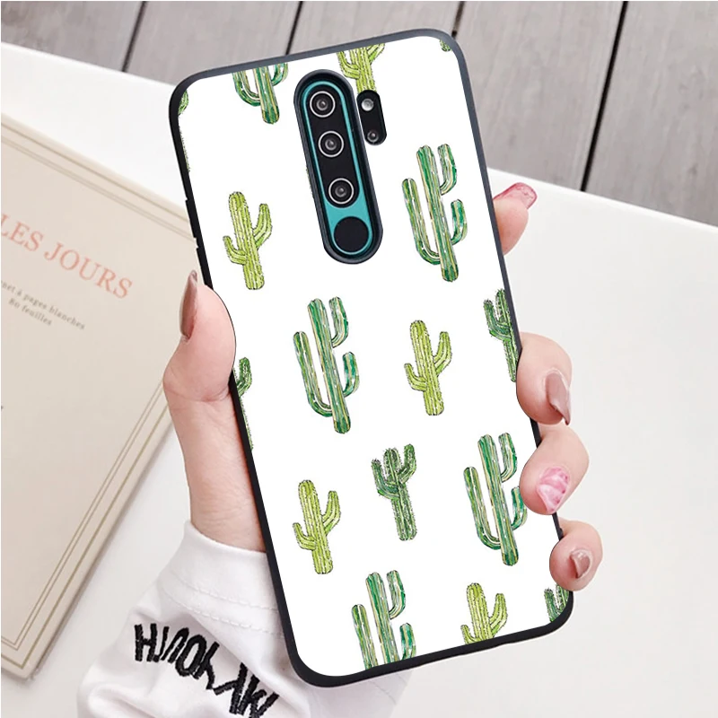 Dễ Thương Vật Có Hoa Xương Rồng Silicone Ốp Lưng Điện Thoại Redmi Note 9 8 7 Pro S 8T 7A Bao xiaomi leather case glass Cases For Xiaomi