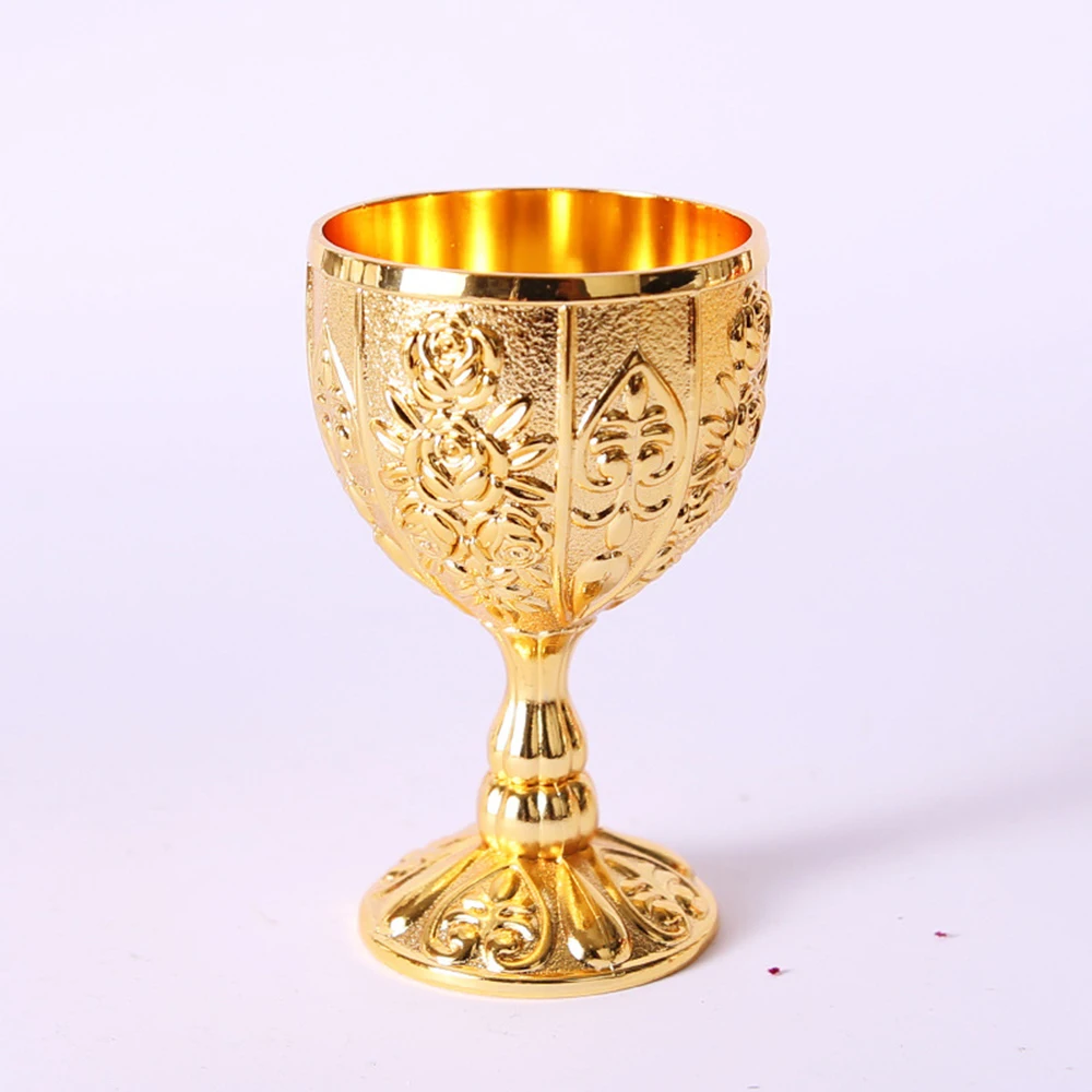 30ML Wine Glasses Champagne Glasses Beverage Goblet Cocktail Cup Gold Vintage European Style Creative Gift For Bar Home Decor