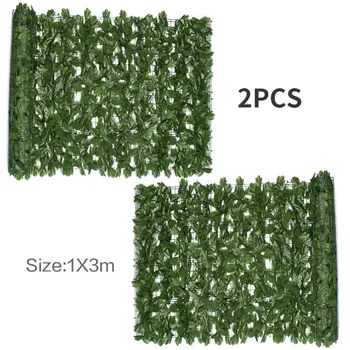 

2pcs Ivy Leaves Artificial Ivy Greenery Garland Hanging Vine for Wedding Party Garden Outdoor Office Wall Decoration