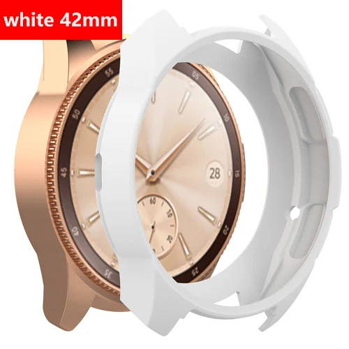 white 42mm Gear S3 Frontier чехол для samsung Galaxy Watch 46 мм band gear S3 силиконовый защитный чехол Защитный корпус аксессуары для часов - Цвет: white 42mm
