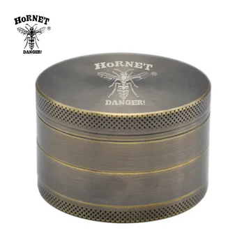 

Hornet Hard Plated 60MM 4 Layers Zinc Alloy herb Grinder With Sharp Diamond Teeth Tobacco Grinder Spice Crusher Hand Crank