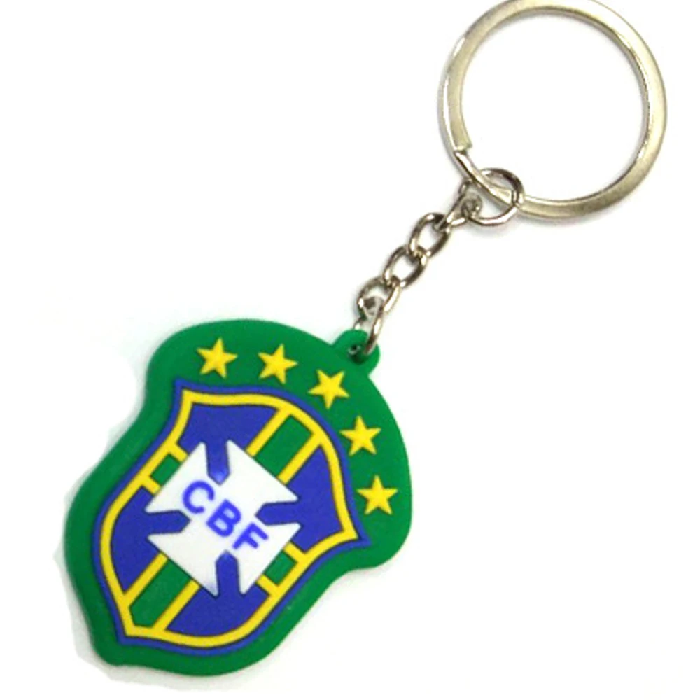

Soccer Football Keychain Keyring For Club Souvenir Rubber Keychain Liver-pool Pendants Anti-lost Keyring Keyrang Key Holder