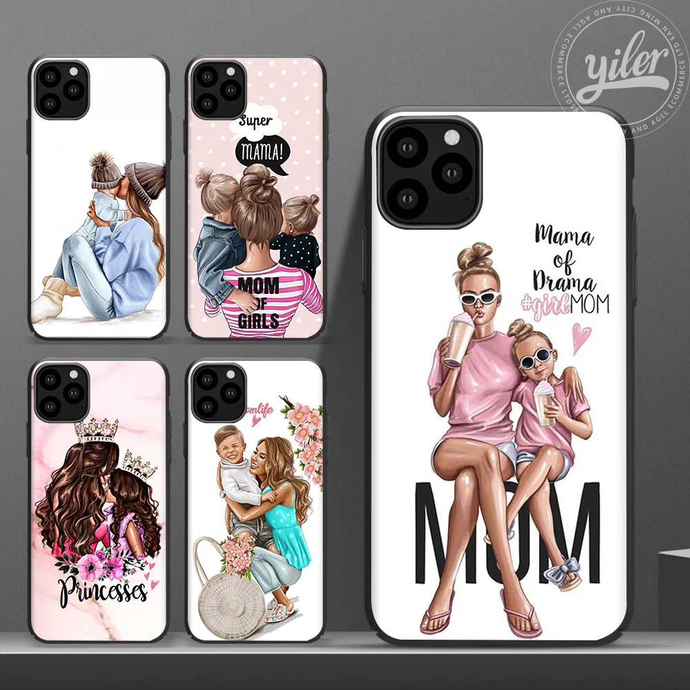 Super Mom Case Voor Iphone 11 Pro Max Case Iphone 11 Meisje Baby Vrouwen Mom Cover Voor Apple Iphone 11pro Max 11 Pro Max Telefoon Shell Telefoonbumper Aliexpress