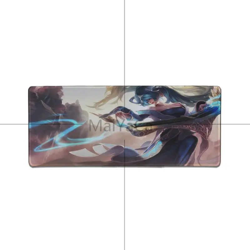 Lock Edge 30x80cm Maiyaca Sona League Of Legends коврик для мыши запирающийся край игровой коврик для мыши геймер игровой коврик для мыши подставка под руку мышь - Цвет: Lock Edge 30x80cm